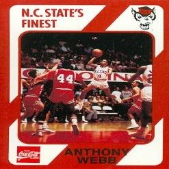 Autograph Warehouse Anthony Spud Webb Basketball Card (N.C. North Carolina State) 1989 Collegiate Collection No.134