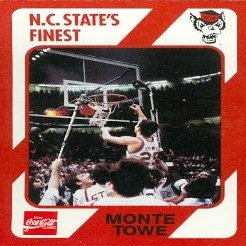Sports Memorabilia Monte Towe Basketball Card (N.C. North Carolina State) 1989 Collegiate Collection No.168