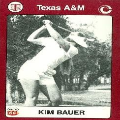 Sports Memorabilia Kim Bauer Golf Card (Texas A&M) 1991 Collegiate Collection No.92