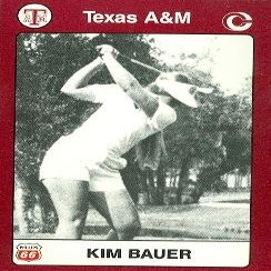 Sports Memorabilia Kim Bauer Golf Card (Texas A&M) 1991 Collegiate Collection No.92