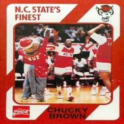 Autograph Warehouse Chucky Brown Basketball Card (N.C. North Carolina State) 1989 Collegiate Collection No.29