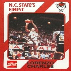 Sports Memorabilia Lorenzo Charles Basketball Card (N.C. North Carolina State) 1989 Collegiate Collection No.68