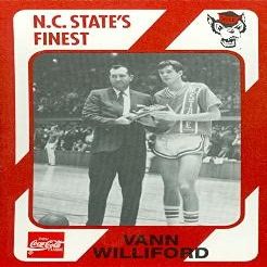 Sports Memorabilia Vann Williford Basketball Card (N.C. North Carolina State) 1989 Collegiate Collection No.87
