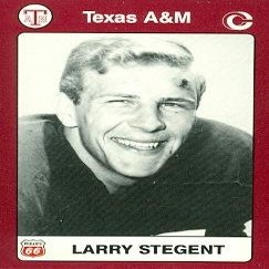 Sports Memorabilia Larry Stegent Football Card (Texas A&M) 1991 Collegiate Collection No.14