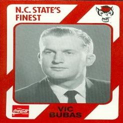 Autograph Warehouse Vic Bubas Basketball Card (N.C. North Carolina State) 1989 Collegiate Collection No.31