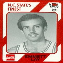 Autograph Warehouse Emmett Lay Basketball Card (N.C. North Carolina State) 1989 Collegiate Collection No.113
