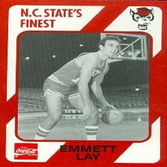 Sports Memorabilia Emmett Lay Basketball Card (N.C. North Carolina State) 1989 Collegiate Collection No.114
