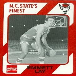 Sports Memorabilia Emmett Lay Basketball Card (N.C. North Carolina State) 1989 Collegiate Collection No.114