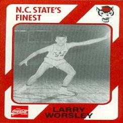 Sports Memorabilia Larry Worsley Basketball Card (N.C. North Carolina State) 1989 Collegiate Collection No.115