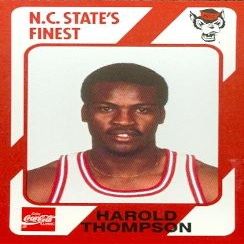 Sports Memorabilia Harold Thompson Basketball Card (N.C. North Carolina State) 1989 Collegiate Collection No.117