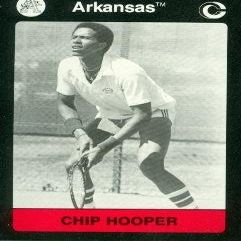 Autograph Warehouse Chip Hooper Tennis Card (Arkansas) 1991 Collegiate Collection No.22