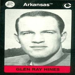 Autograph Warehouse Glen Ray Hines Football Card (Arkansas) 1991 Collegiate Collection No.83