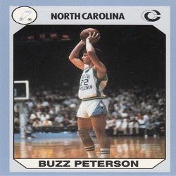 Sports Memorabilia Buzz Peterson Basketball Card (North Carolina) 1990 Collegiate Collection No.13
