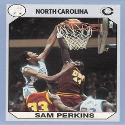 Sports Memorabilia Sam Perkins Basketball Card (North Carolina) 1990 Collegiate Collection No.39