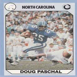 Sports Memorabilia Doug Paschal Football Card (North Carolina) 1990 Collegiate Collection No.26