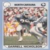 Autograph Warehouse Darrell Nicholson Football Card (North Carolina) 1990 Collegiate Collection No.14 view 1