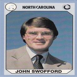 Autograph Warehouse John Swofford Basketball Card (North Carolina) 1990 Collegiate Collection No.2