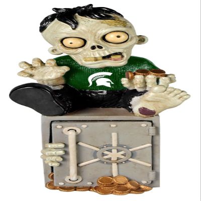 FOCO Forever Collectibles Michigan State Spartans Zombie Figurine - Bank