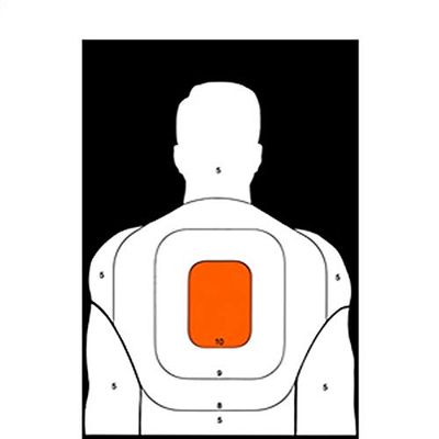 25-Yard Reverse BT-5 Target (Orange Center) 100 pack
