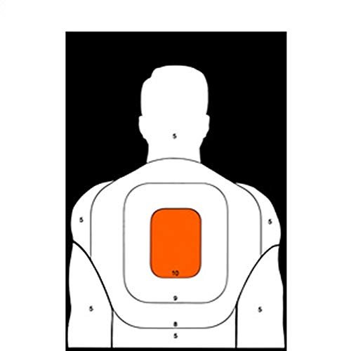 25-Yard Reverse BT-5 Target (Orange Center) 100 pack