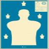 Full Size B-21X Target (Blue) 50 pack view 1