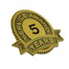 PinMart 5 Years of Service Award Lapel Pin - 100 Pack view 2