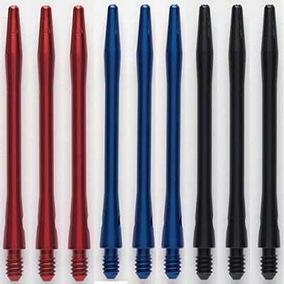 3 Sets of Winmau Aluminum Dart Shafts (9 Shafts) (Red/Blue/Black, Ex-Short)