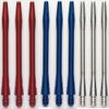 3 Sets of Winmau Aluminum Dart Shafts (9 Shafts) (Red/Blue/Silver, Medium) view 1