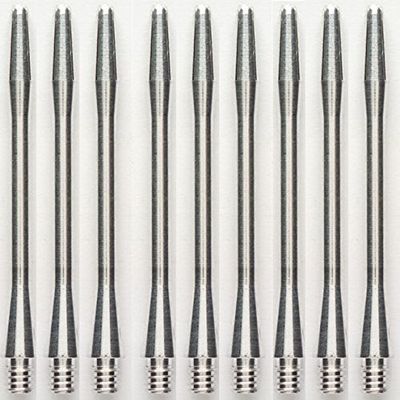 3 Sets of Winmau Aluminum Dart Shafts (9 Shafts) (Silver, Short)