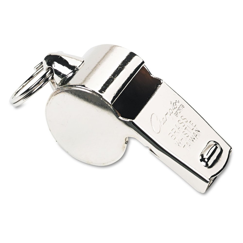 Champion Sports Sports Whistle, Heavy Weight, Metal, Silver (Pack of 12)