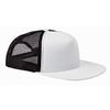 Big Accessories 5-Panel Foam Front Trucker Cap OS WHITE/ BLACK view 1