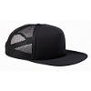 Big Accessories 5-Panel Foam Front Trucker Cap OS WHITE/ BLACK view 3