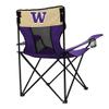 Logo Brands NCAA Washington Huskies Elite Portable Chair - Premium Outdoor Chair with Cup Holder, Powder-Coated Steel Frame, Lightweight and Portable for Tailgating,and Sporting Events view 4
