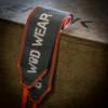 WOD Wear Wrist Wraps for Powerlifting, Strength Training, Bodybuilding, Cross Training, Olympic Weightlifting, Yoga Support - One Size Fits All (Gray/Orange Stitch) view 2