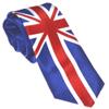 City UK Flag Necktie Skinny Ties Blue Red White view 1