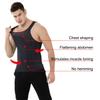 TopTie Men's Slimming Body Shaper Compression Shirt, Shapewear Sculpting Vest Muscle Tank-White-XL view 4