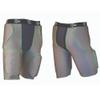 TAG Adult 5-Pad Integrated Girdle - Moisture-Wicking Compression Girdle for Football - Five Pockets - Sewn-in Hip, Tail, and Thigh Pads - Grey with Black Elastic Waistband - 2X-Large view 1