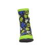 Bogs Kids Skipper Waterproof Rubber Rain Boot, Monsters Print - Black, Size 5, Toddler view 2