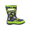 Bogs Kids Skipper Waterproof Rubber Rain Boot, Monsters Print - Black, Size 5, Toddler view 4