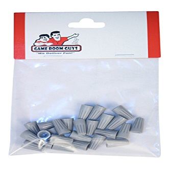 Game Room Guys Set of 25 Gray Wire Connector Nuts