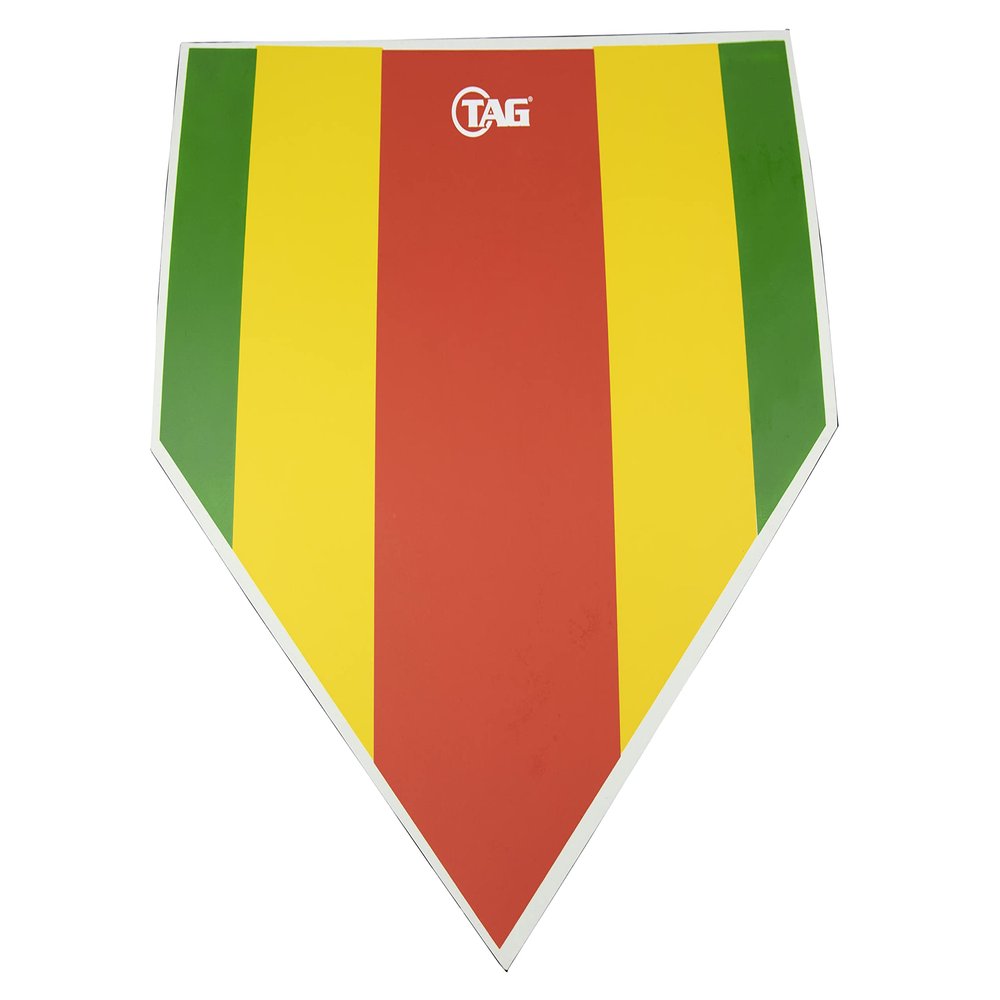 TAG Strike Zone Home Plate, Colored for Pitchers, Catchers and Umpires, Baseball Softball Training Plates, 1 Count