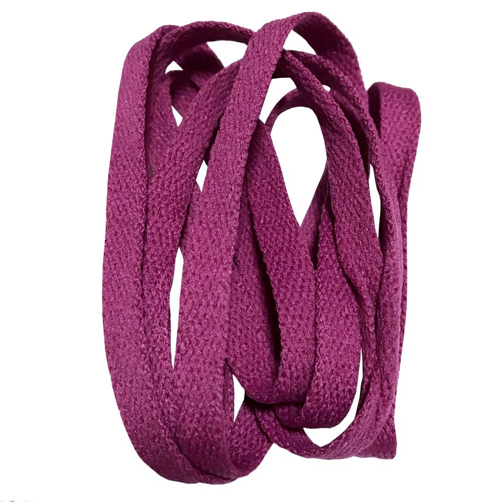 160cm Flat Shoelces Shoe Laces Shoestrings of Polester for Athletic Sport Hiking Work Sneaker Purple Red