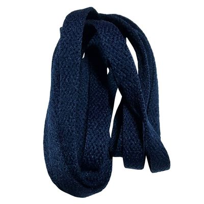 180cm Flat Shoelces Shoe Laces Shoestrings of Polester for Athletic Sport Hiking Work Sneaker Dark Blue