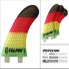Culprit Surf Honeycomb RTM FCS M3 Style Thruster Surfboard Fins - Rasta - C1 view 1