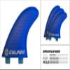 Culprit Surf Honeycomb RTM FCS M3 Style Thruster Surfboard Fins - Blue -C4 view 2