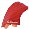 Culprit Surf Honeycomb RTM FCS M3 Style Thruster Surfboard Fins - Orange - C4 view 1
