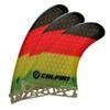 Culprit Surf C4 High Peformance RTM Honeycomb Futures Style Thrurster Fins - Rasta view 1