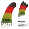 Culprit Surf C4 High Peformance RTM Honeycomb Futures Style Thrurster Fins - Rasta view 2