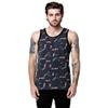 LRG Men's Iron Flag Tank Top, Dark Charcoal, Medium view 1