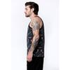 LRG Men's Iron Flag Tank Top, Dark Charcoal, Medium view 3